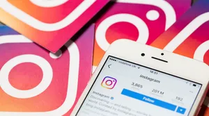 A person trying to send an Instagram message after being blocked.